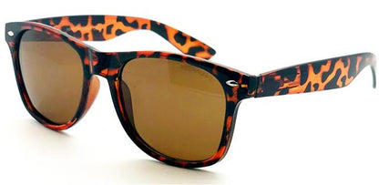 Polarised Designer Classic Sunglasses for Men and Women Brown Brown Lens Unbranded W-1-POL-C
