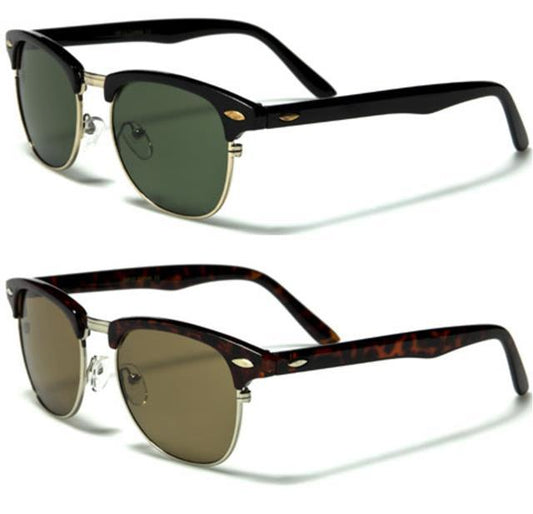 Retro Half Frame Classic Sunglasses with Glass Lens Unbranded WF13-GL_c8bbf629-b7be-4297-b7d1-2c831014185e