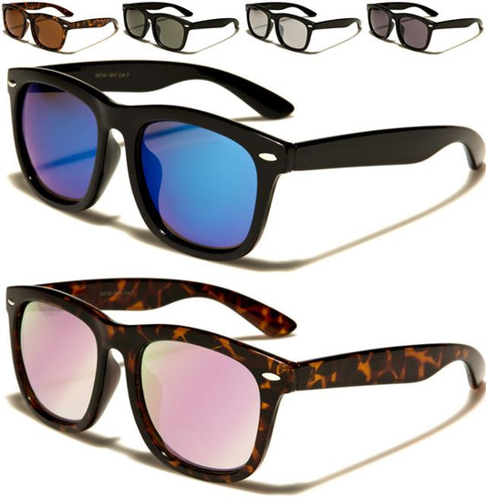 designer chunky classic frame mirror sunglasses Retro Optix WF36MIX