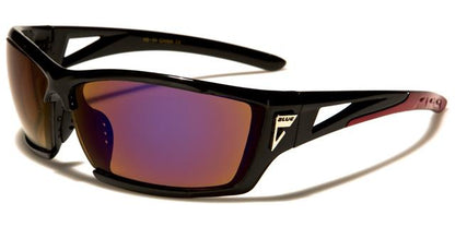 Arctic Blue Extreme Sports Blue Mirrored Sunglasses Black & Red Mirror Lens Arctic Blue ab-34a