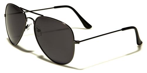Retro Polarized Pilot Sunglasses for Men and Women DARK GREY/BLACK LENS Air Force af101-pza