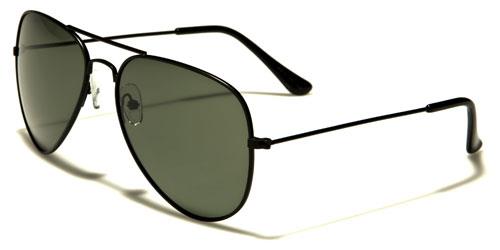 Retro Polarized Pilot Sunglasses for Men and Women BLACK GREEN SMOKE LENS Air Force af101-pzc