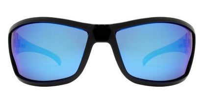 Small Black Polarized Wrap Sunglasses for Men BeOne b1pl-LEON-1_FRONT