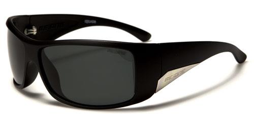 Designer Large Wrap Polarized Sunglasses for Mens Ladies women Matt Black/Gold/Smoke lens BeOne b1pl-charlieb