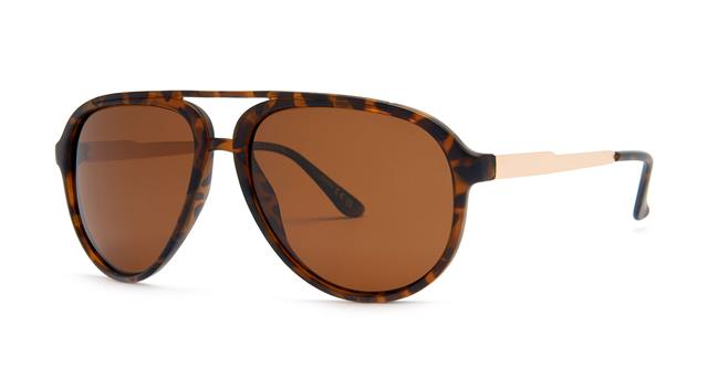 BeOne Retro Polarized Pilot Sunglasses for Men Matt Tortoise Brown/Gold/Brown Lens BeOne b1pl-escape-q_14248cec-3221-4eeb-b1a1-a066de93eb87