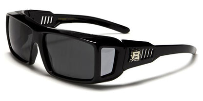 Unisex Polarized Cover Over Fit Over your Glasses Sunglasses OTG Black Smoke Lens Barricade bar607pza