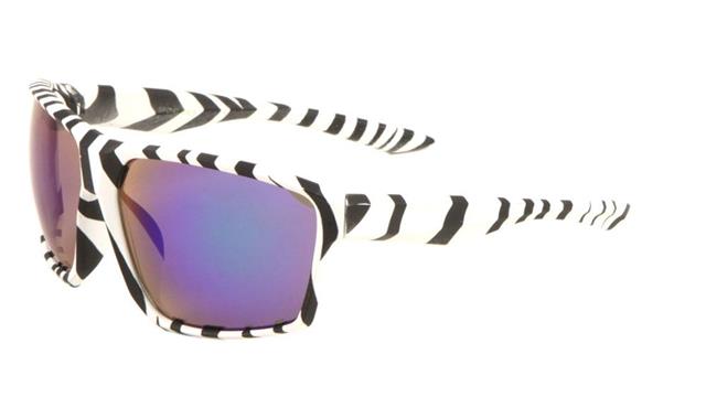 Oversized Sports Wrap Surfer skateboarding Graffiti Street Sunglasses Unbranded bp0141-basic-plastic-sport-sunglasses-02 Zebra Print Dark Blue Mirror Lens