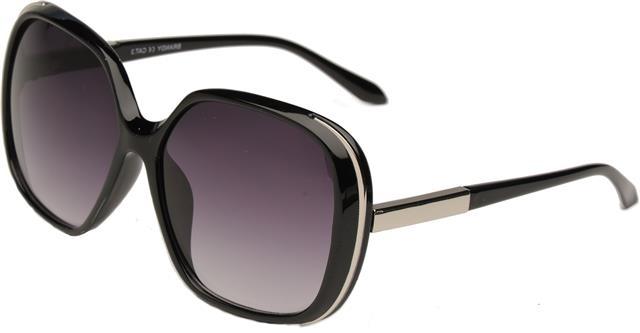 Eyelevel Women's Large Butterfly Shield Sunglasses Black/Silver/Smoke Pink Gradient Lens Eyelevel brandy-2