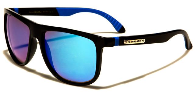 Biohazard Mirrored Classic Sunglasses Black Blue Blue Mirror Lens Biohazard bz66184e