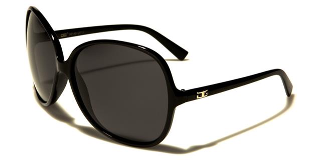 Women's CG Black Oversized Large Polarized Butterfly Oval Sunglasses Black Smoke lens CG cg36143pza