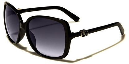 Designer Large Butterfly Sunglasses UV400 for Women Black/Smoke Lens CG cg36235a