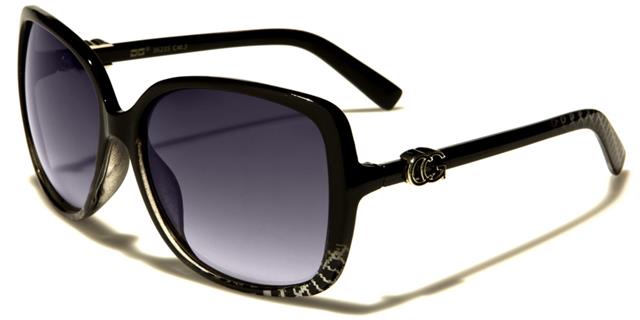 Designer Large Butterfly Sunglasses UV400 for Women Black & Grey/Smoke Lens CG cg36235b