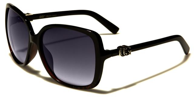 Designer Large Butterfly Sunglasses UV400 for Women Black & Red/Smoke Lens CG cg36235d