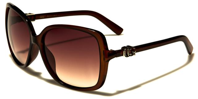 Designer Large Butterfly Sunglasses UV400 for Women Brown/Brown Lens CG cg36235f