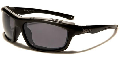 Choppers Motorcycle Goggles Sunglasses with Foam Padding Matt Black/Grey/Smoke lens Choppers cp928a