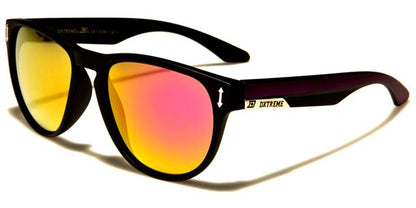 Key Hole Mirrored Classic Sunglasses for Men Black Purple Purple & Orange Mirror Lens Dxtreme dxt5390f