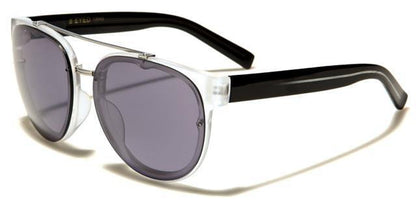 Designer Eyedentification Retro Classic Brow Bar Sunglasses Black/Clear/Smoke Lens Eyedentification eyed13045c