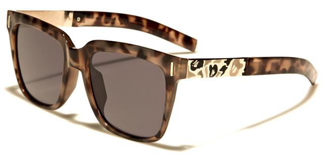 Designer Big Classic Sunglasses for Ladies and Women Light Brown & Grey Tortoise/Gold/Smoke Lens Eyedentification eyed13061c