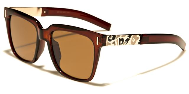 Designer Big Classic Sunglasses for Ladies and Women Brown/Gold/Brown Lens Eyedentification eyed13061f
