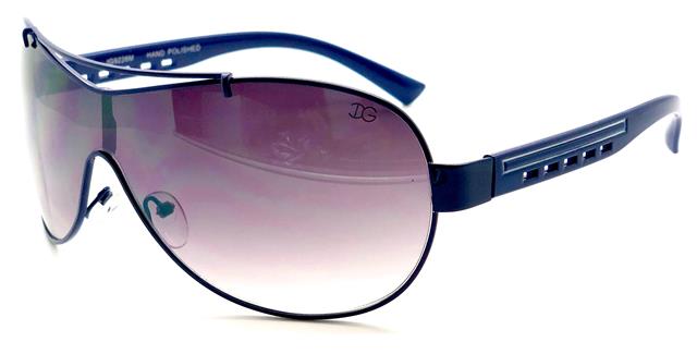 Big Shield IG Wrap Around Sunglasses for Women Navy Blue Smoke Gradient Lens IG Eyewear file7-15