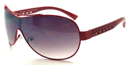 Big Shield IG Wrap Around Sunglasses for Women Red Smoke Gradient Lens IG Eyewear file8-14