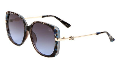 Glo Thick Rim Women's Square Butterfly Sunglasses Blue Leopard Gold Blue Lens Unbranded glo-p0011-glo-plastic-sunglasses-02