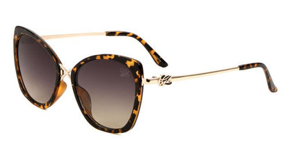 Glo Ladies Large Thick Rim Cat Eye Sunglasses Dark Leopard Brown/Gold/Smoke Gradient Lens Unbranded glo-p0012-glo-plastic-x-crossbar-sunglasses-03