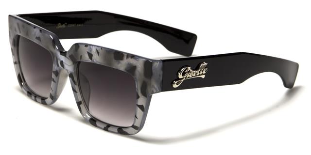 Giselle Womens Chunky Frame Classic Sunglasses Grey Black Smoked Lens Giselle gsl22047b