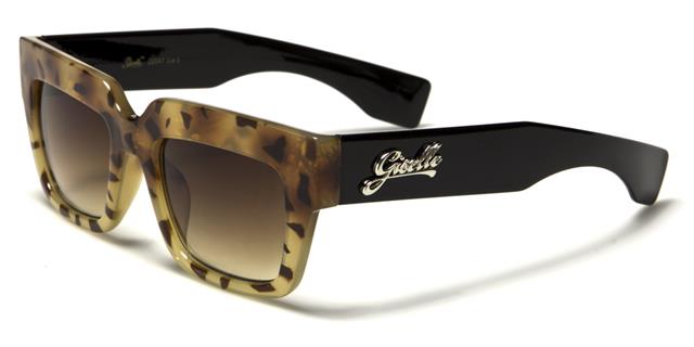 Giselle Womens Chunky Frame Classic Sunglasses Brown Gold Black Brown Lens Giselle gsl22047c
