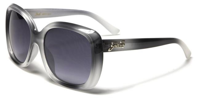 Designer Big Oval Butterfly Sunglasses for women Grey & White Smoke Lens Giselle gsl22072c