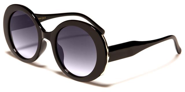 Clout Kurt Cobain Style Womens Sunglasses Black Gold Smoke Gradient Lens Giselle gsl22243a