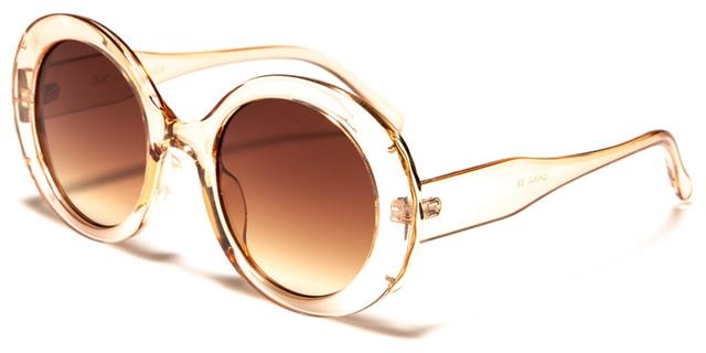 Clout Kurt Cobain Style Womens Sunglasses Crystal Light Brown Gold Brown Gradient Lens Giselle gsl22243e