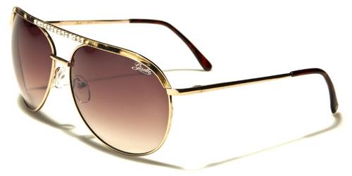 Retro Women's Pilot Sunglasses GOLD BROWN BROWN LENS Giselle gsl28001e