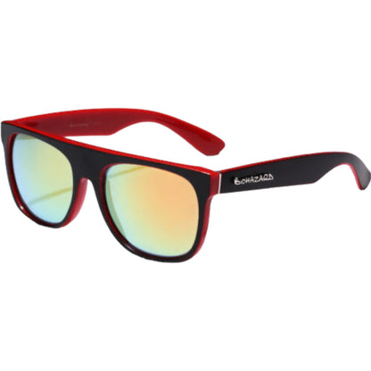 Unisex Designer Flat Top Classic Sunglasses BLACK & RED MIRROR LENSE Biohazard image_6ed09fa3-6582-4a35-b2dd-5eaa5c740bae