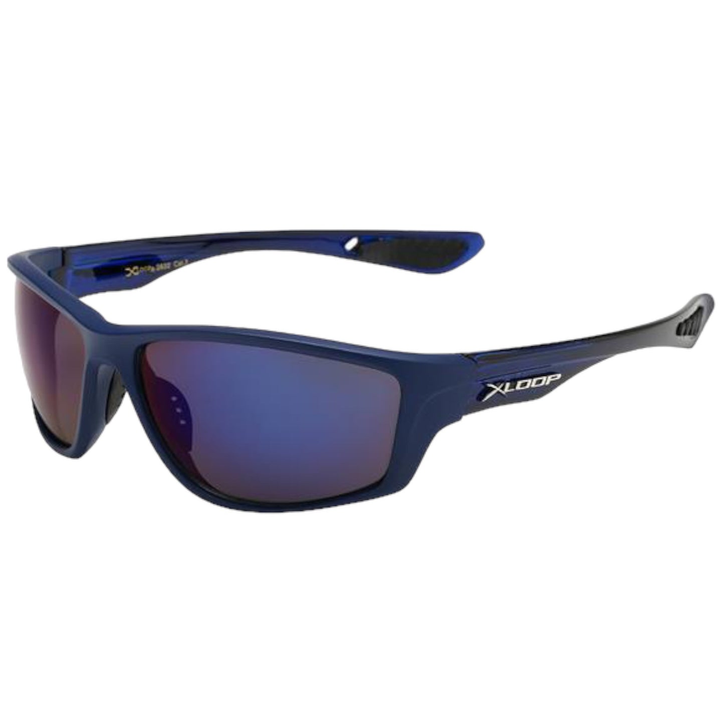 Men's X-Loop sports Sunglasses Mirrored Great for Running Cycling Blue Blue & Purple Mirror Lens X-Loop image_a7d14682-a244-481d-ab73-b9ff1957af8a