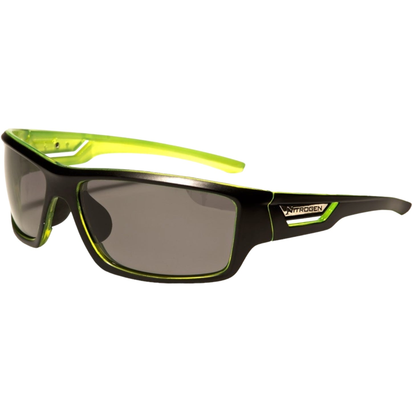 Nitrogen Polarised Large Sports Fishing Sunglasses Great for Driving Nitrogen image_afe4ba90-6c6d-4907-9ace-4334a620d6f6 Black Green Smoke Lens