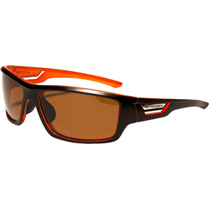 Nitrogen Polarised Large Sports Fishing Sunglasses Great for Driving Nitrogen image_e446c841-d7a5-4048-9e6c-f733baebb02d Black Orange Brown Lens