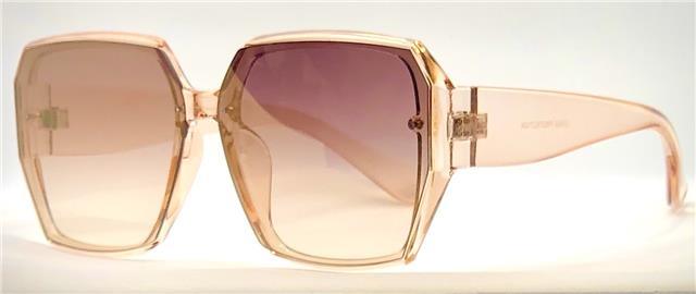 Women's Square Big Butterfly Sunglasses Crystal Pink Brown & Pink Gradient Mirror Lens Unbranded img_5453