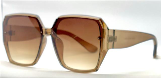 Women's Square Big Butterfly Sunglasses Crystal Brown Gradient Brown Lens Unbranded img_5454