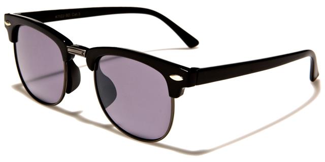 Designer Boy's Girl's Horn Rim Style Sunglasses for Kids Black/Gunmetal/Smoke Lens Unbranded k-1122-sda