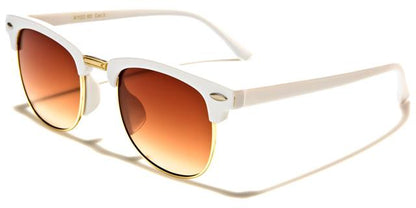 Designer Boy's Girl's Horn Rim Style Sunglasses for Kids White/Gold/Brown Lens Unbranded k-1122-sdf