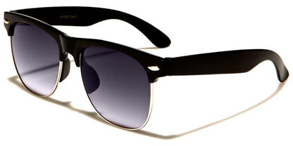 Designer Boy's Girl's Retro Classic Sunglasses for Kids Matt Black/Silver/Smoke Lens Unbranded k-1126b