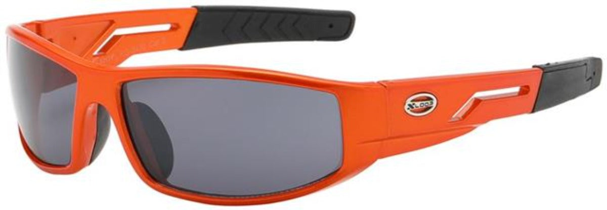 Xloop Children's Wrap Around Sports Sunglasses Orange Smoke Lens X-Loop kg-x2472-5