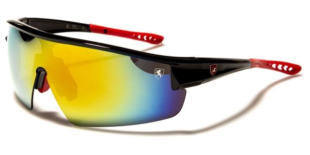 Extreme Sports Running Sunglasses for Men and Women Black/Red/Multi Colour Mirror Lens Khan kn-p01041d