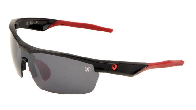 Designer Extreme Sports Wrap Around Mirrored Sunglasses Black Red Smoke Black Lens Khan kn-p01042-khan-plastic-active-sport-sunglasses-03