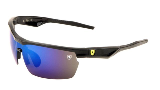 Designer Extreme Sports Wrap Around Mirrored Sunglasses Black Blue Mirror Lens Khan kn-p01042-khan-plastic-active-sport-sunglasses-07