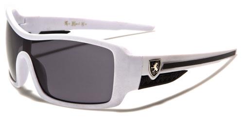 Boys Girls Wrap Around Kids Sunglasses Khan kn41kdd White Black Lens