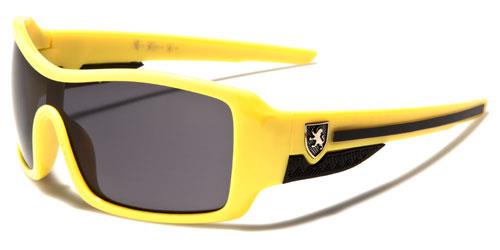 Boys Girls Wrap Around Kids Sunglasses Yellow Black Lens Khan kn41kdf