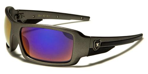 Khan Sport Wrap Around Mirror Sunglasses for Men GUNMETAL BLACK MIRROR LENS Khan kn5187cma