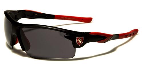 Khan Sport Wrap Around Sunglasses for Men Black Red Smoke Lens Khan kn5346sdb